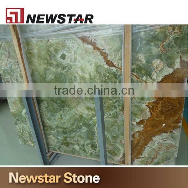 Polished marble dark green onyx marble tile