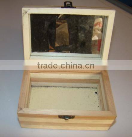 white wooden box without lid