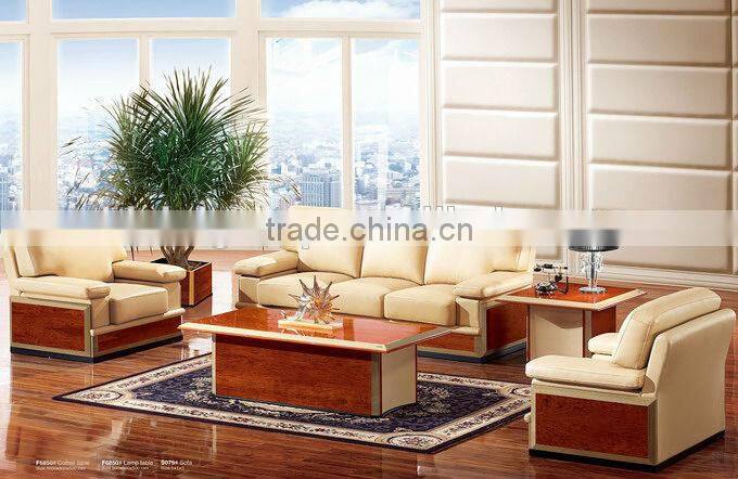 Luxury Leather Office Sofa,Traditional Office Sofa(BF08-0218)