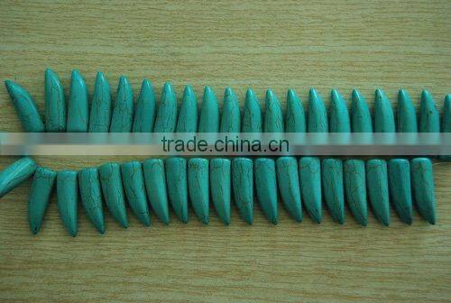 wholesale 16" 26*26*5mm cross turquoise beads loose strands