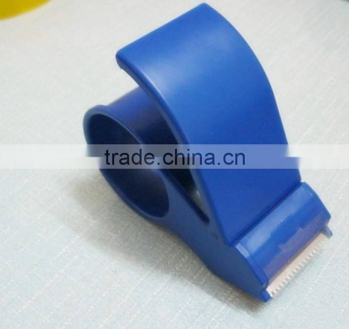 Plastic adhesive tape dispenser