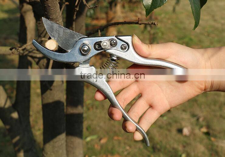 8 inch new hot sale aluminum alloy sk5 blade pruning garden shear bonsai tool