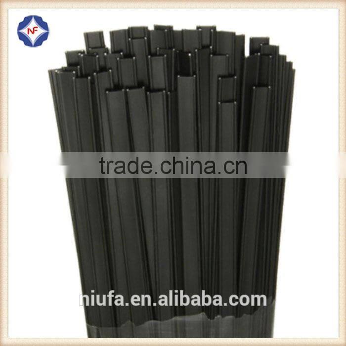 Adhesive plastic tin ties for reclosing coffe bag