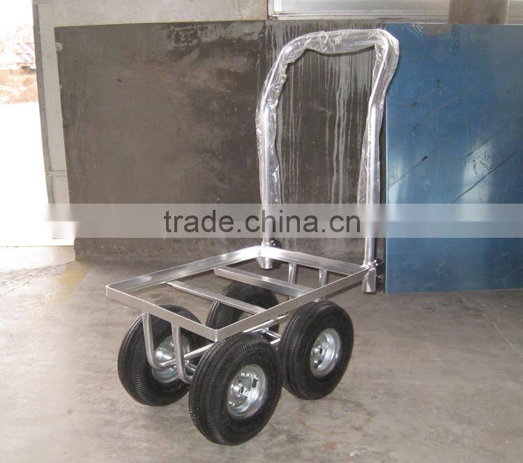 adjustable mini aluminum folding 4 wheel trolley tool cart with high quality