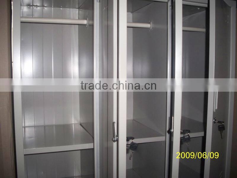 Metal Six-door Locker with One Shelf for Storage