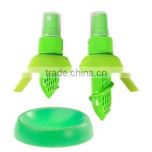 2PCS Fruit Citrus Lemon Lime Orange Stem Sprayer Set Green