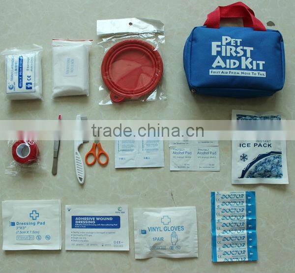 2014 hot emergency first aid kit for pets,animal first aid kit
