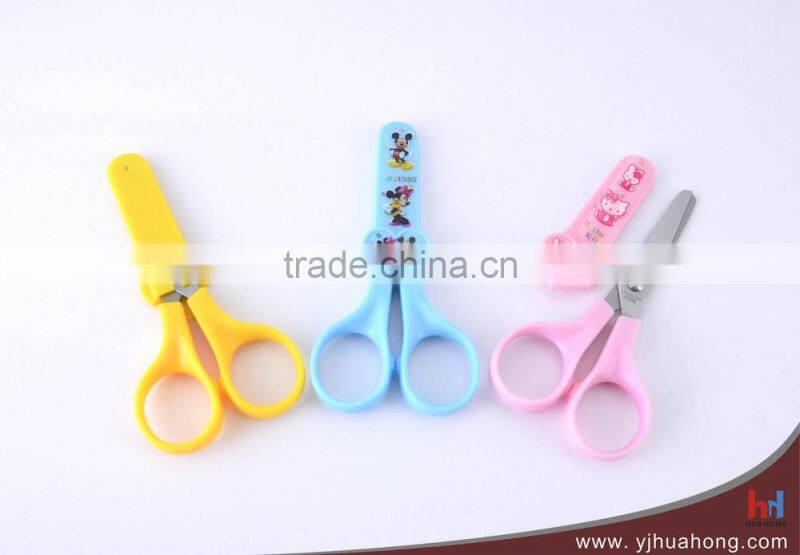Stainless steel stationery scissors,school scissors with non-stick coating blade (HA-50B)