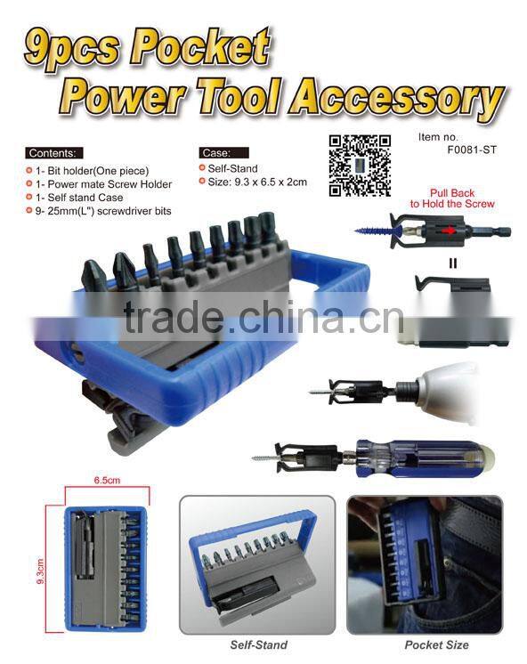 9 pcs Pocket Power Tool Accessory