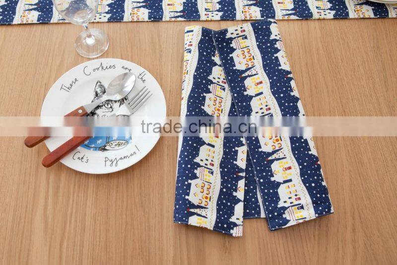 Tablet Compressed Napkin Printing Table Napkin Linen Cotton Folding Design