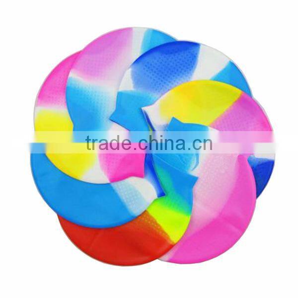 Wholesale silicone swimming cap for men with custom logo