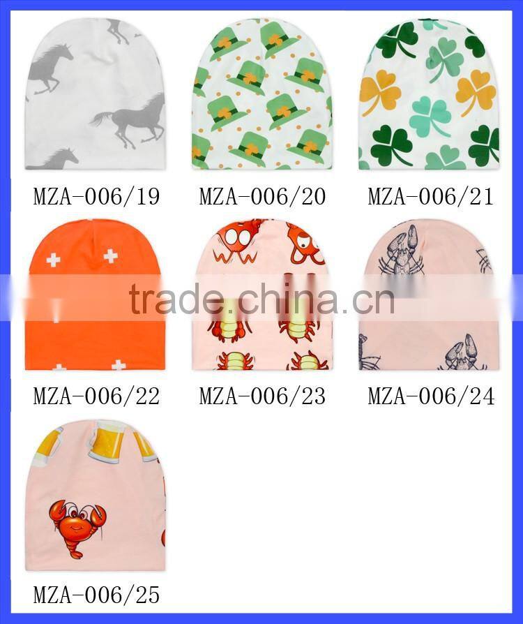 Newborn Baby Caps Prints Soft And Comfortable Partying Baby Hats