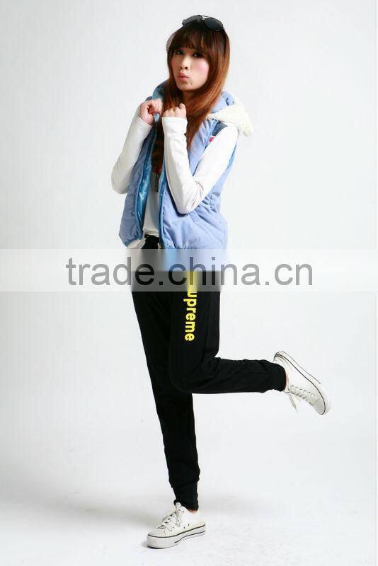 Wholesale 2013 autumn new fashion fleece casual pants/sports pants/trousers for girls
