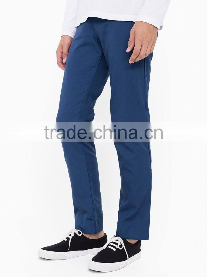 Wholesale Slim fit mens long trousers leggings custom cotton twill chino pants