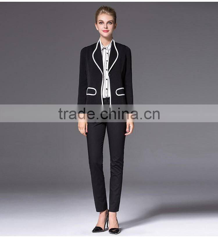 2016 new arrival office uniform woman suit girls formal suit