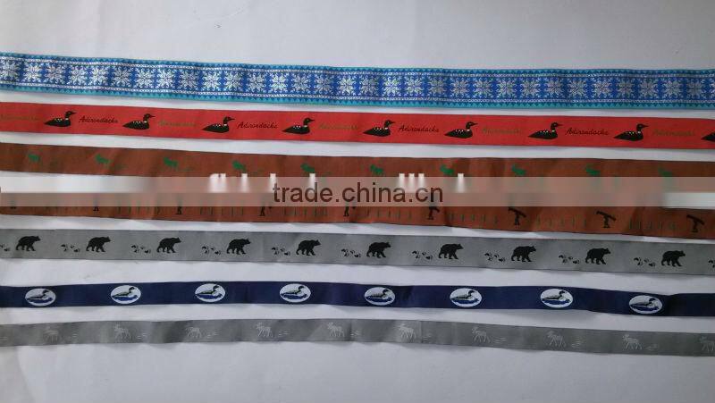 Wholesale print ribbons,printed woven grosgrain ribbons in rolls