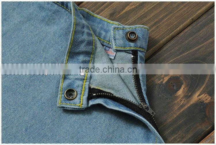 Girl denim skirt bust of high waist