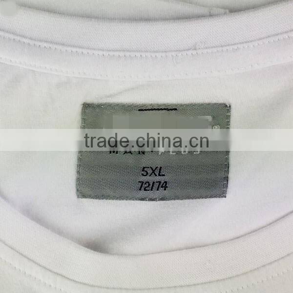 Stock Mens Plus Size Screen And Rubber Printing Tee Shirts Cancelled Shipment