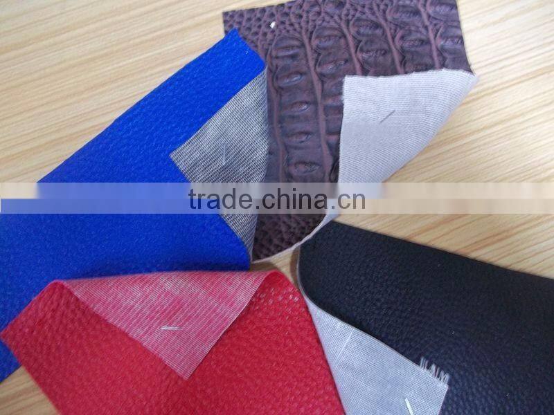 B Grade Pvc Artificial Leather Stocklot for Shoes and Bags