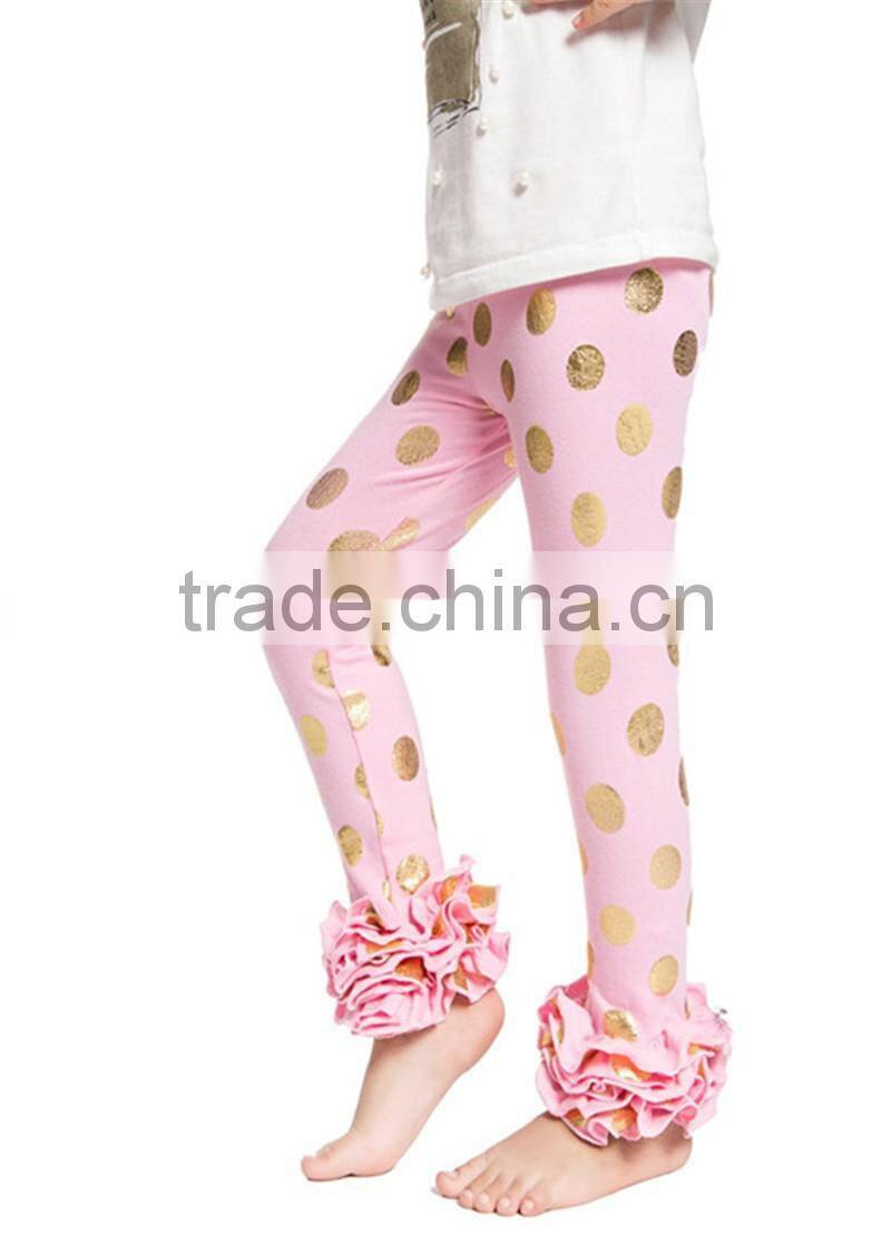 Best Selling Icing Ruffle Leggings Infant Cotton Ruffled Pants