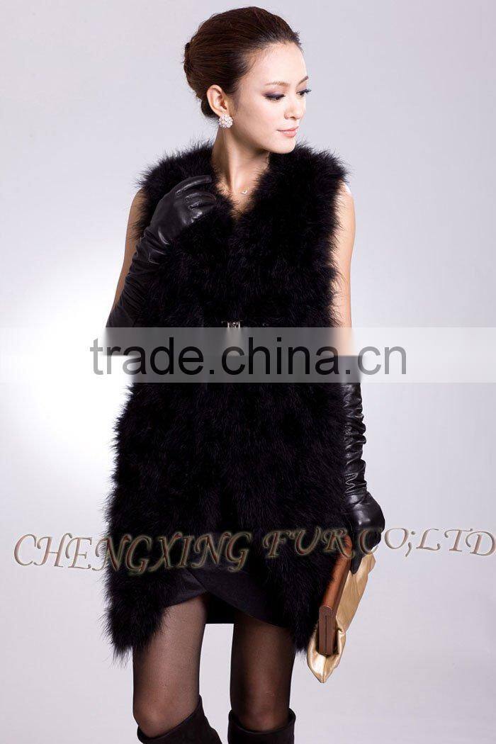 CX-G-B-137B 2017 New Design China Wholesale Womens Real Fur Vest