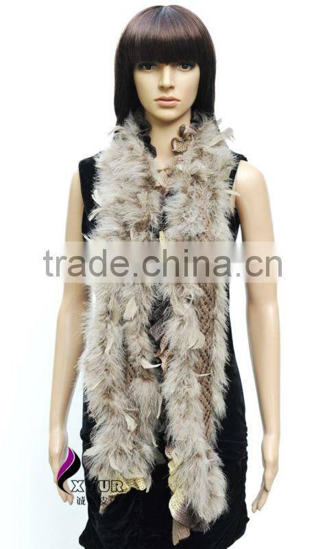 CX-S-69 Women Fashion Winter Scarf 2017 Turkey Fur Scarf Factory China