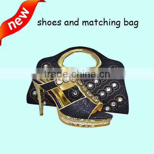 high quality women purple african matching shoes and bags MG0003