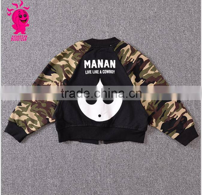 Fashion Kids Boys Clothes Set Top Coat and Pants 2pcs Set Camouflage Children Baby