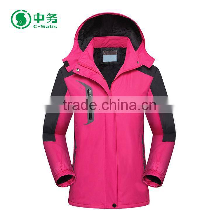 2017 Fashion Custom Logo Winter Waterproof Snowboard Clothing Women Ski Jacket