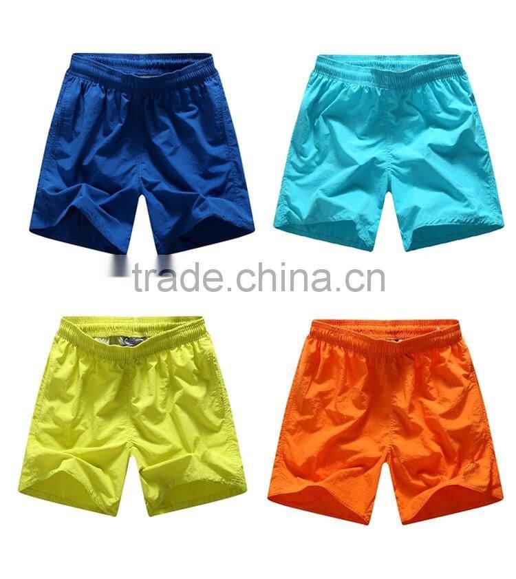 Cheap Price Solid Color 100% Polyester Running Shorts/ Sport short for Men