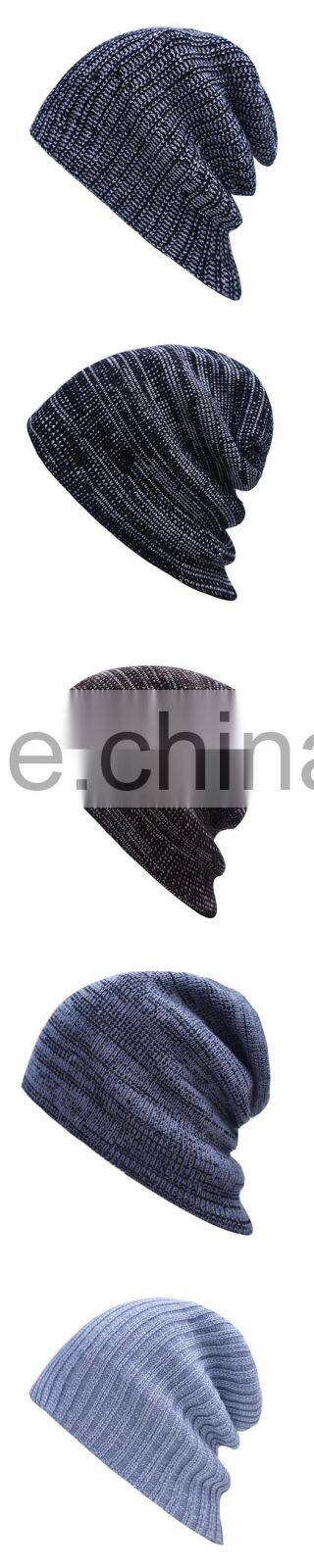 High Quality Plain Color Acrylic Knit Man Cap Hat China Wholesale Manufacture