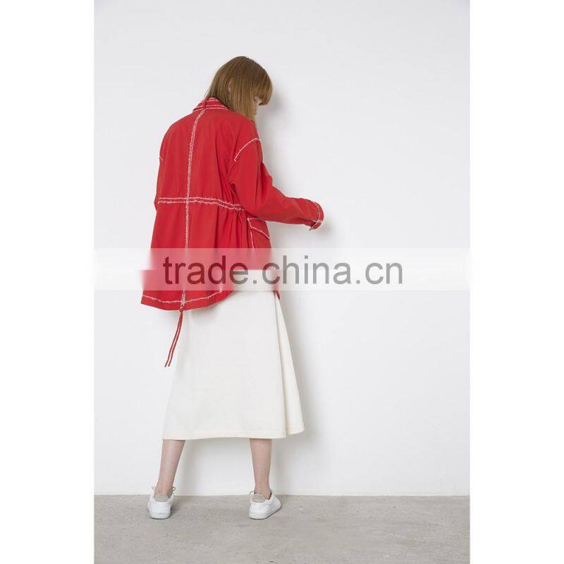 High Quality Latest Design Custom Design Red Jacket Women