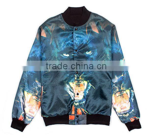 all over animal sublimation printing jacket for ladies,high quality