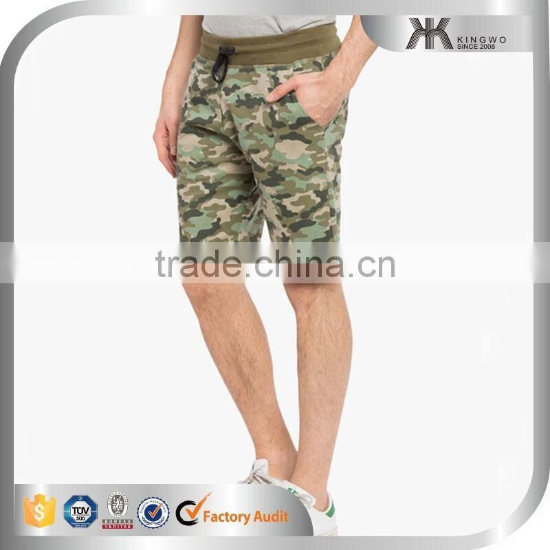 Alibaba China Camouflage Fabric Online Shop Mens OEM Print Sweat Shorts