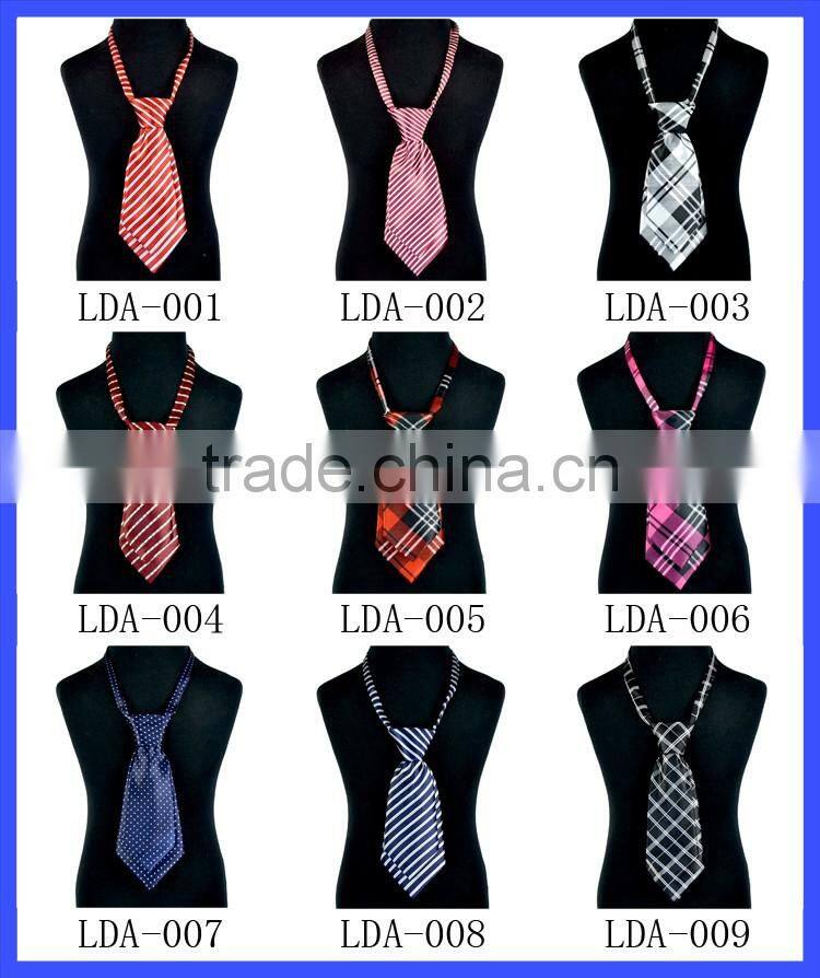 Wholesale Polyester Necktie Top Quality Baby Boys Tie Soft Fabric Adjustable Stripe Baby Necktie