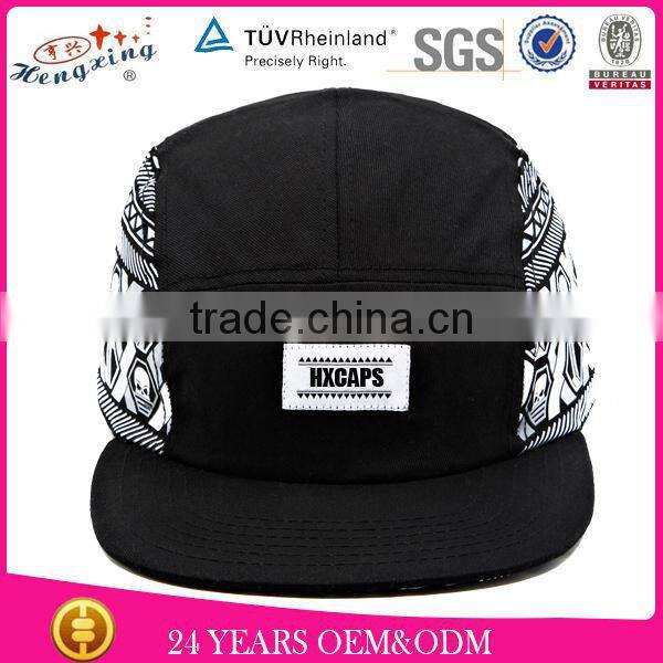 2015 Design Your Own 100% Cotton Flat Brim 5 Panel Caps Blank Wholesale 5 Panel Cap Wool