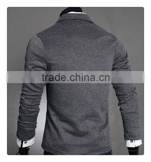 latest hot sale England style fashion one button design slim men jersey casual blazer
