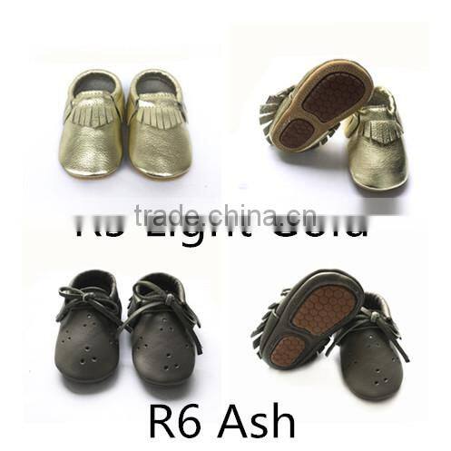 Wholesale shoes moccasins soft rubber sole baby shoes