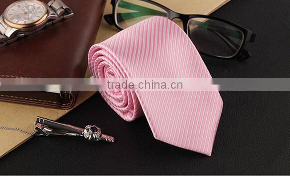 New design business high quality men stripe tie