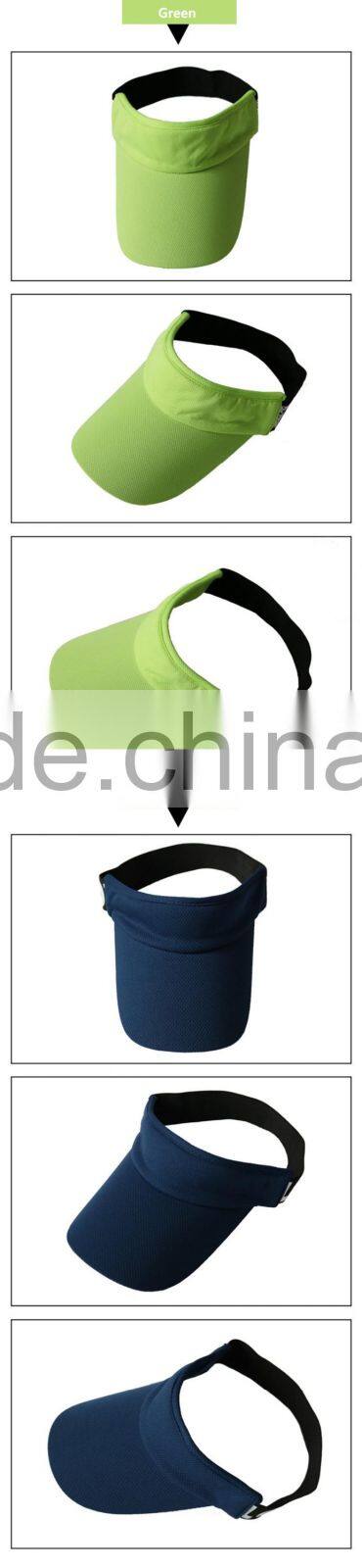 2016Durable Water-Repellent Fabric Sports Visor Cap~Golf Running Hiking Fishing Running Fitness Hat~7 colors~Accept Custom