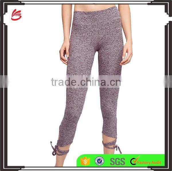 Wholesale Women workout Sports leggings Tie up Strappy Tights Pants Yoga Leggings