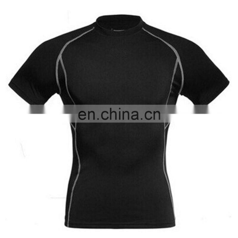 Men's custom half sleeve compression shirt