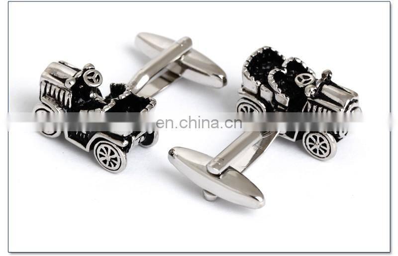 Mini Tractor Men Shirt Brand Cufflinks