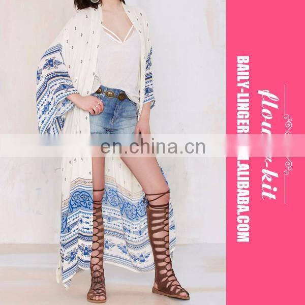 Wholesale Summer Women Chiffon Beach Kaftan