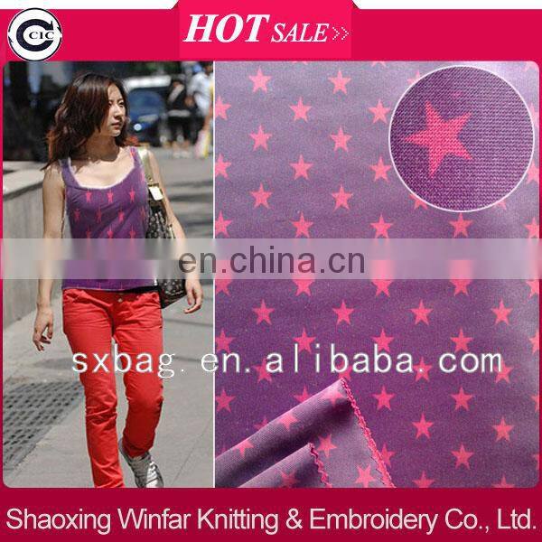 polyester spandex scuba printed fabric knitted for garment