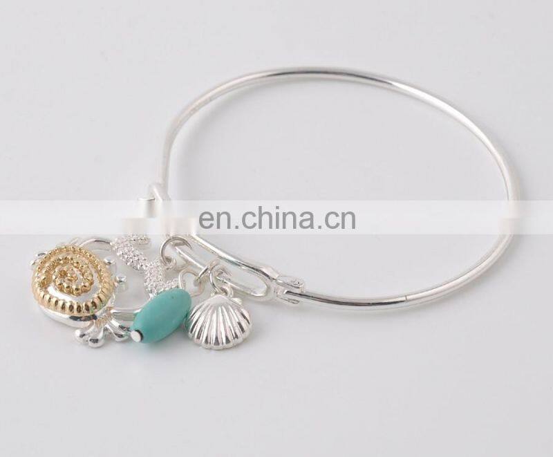 Handmade Ocean Collection style marine organism bangles