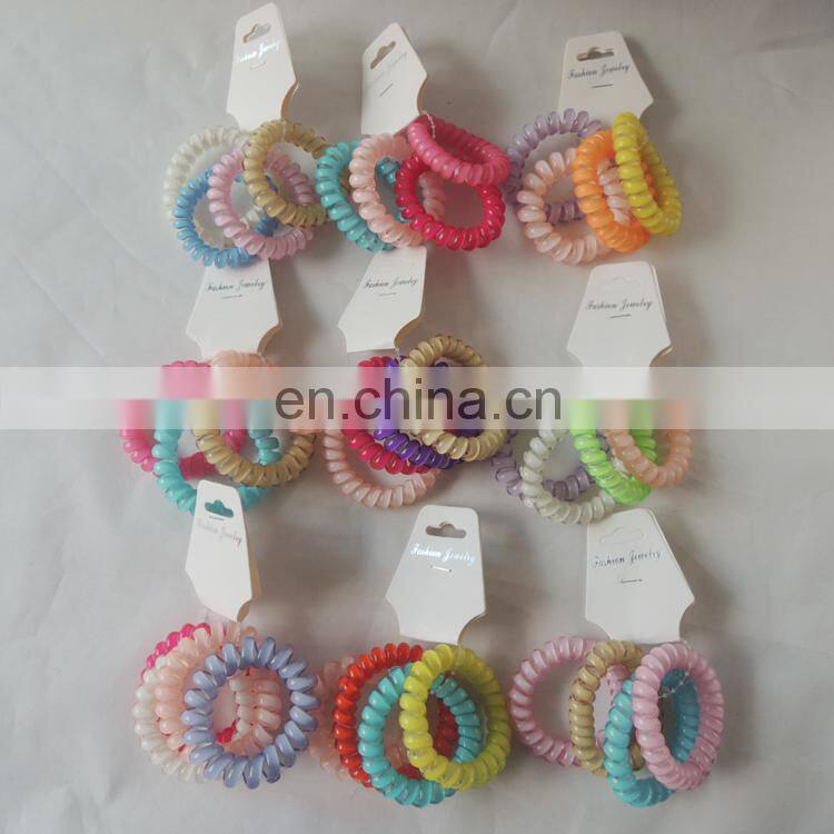 2015 Elastic Telephone Wire Hair Ties