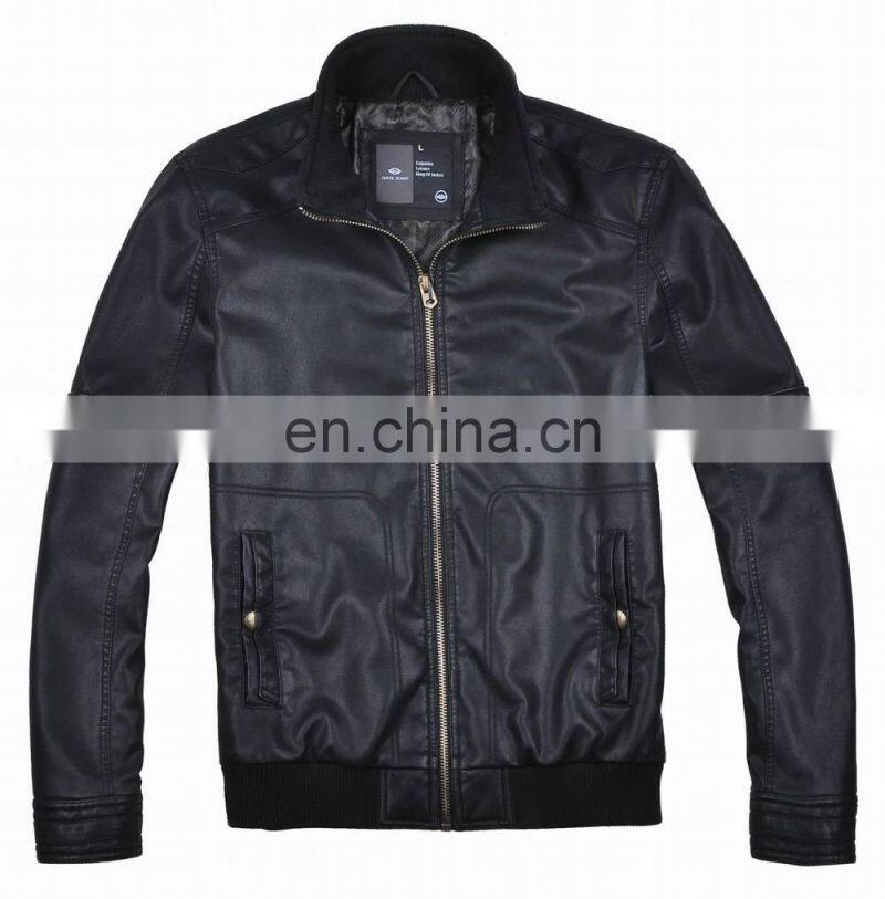 mens top grade fashion soft handsome lastest design leather jacket