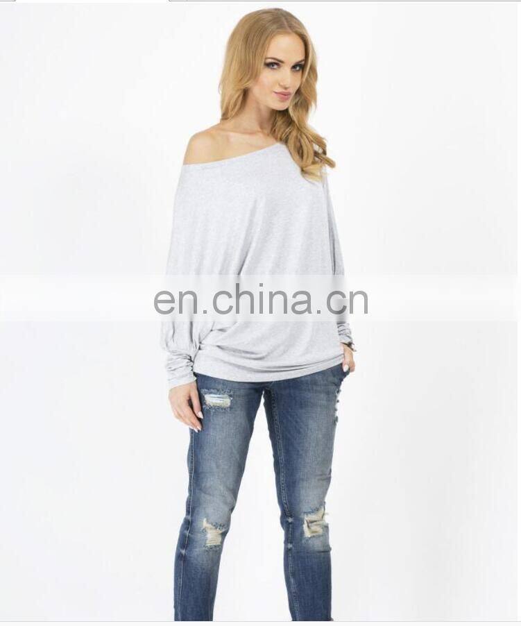 plus size women's clothing cotton long sleeve t-shirt collar and amazing t shirt