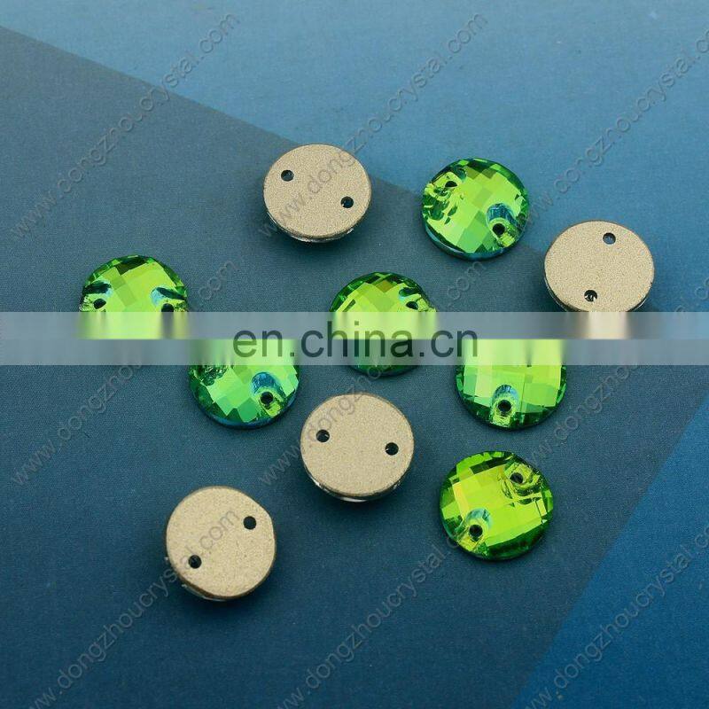 Colorful crystal rhinestones sew on for wedding dress